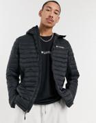 Columbia Powder Pass Hooded Jacket In Black