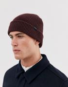 French Connection Soft Knit Beanie-red