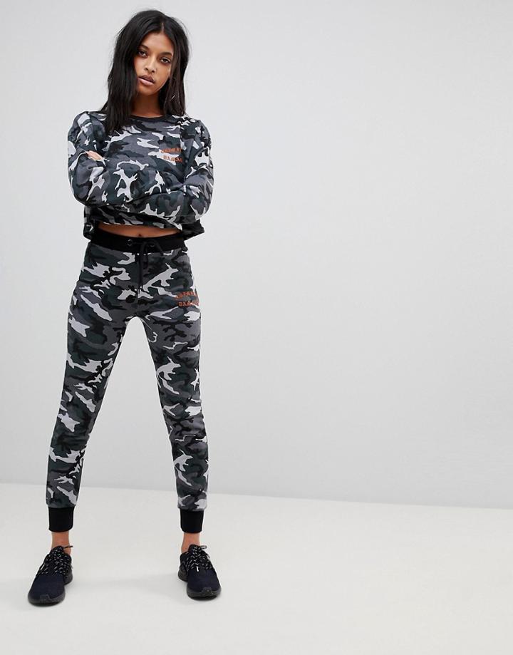 Criminal Damage Conway Camo Jogger - Gray