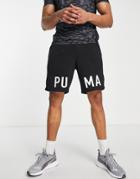Puma Training Logo Shorts In Black