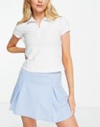 Asos 4505 Active Stretch Polo T-shirt In White