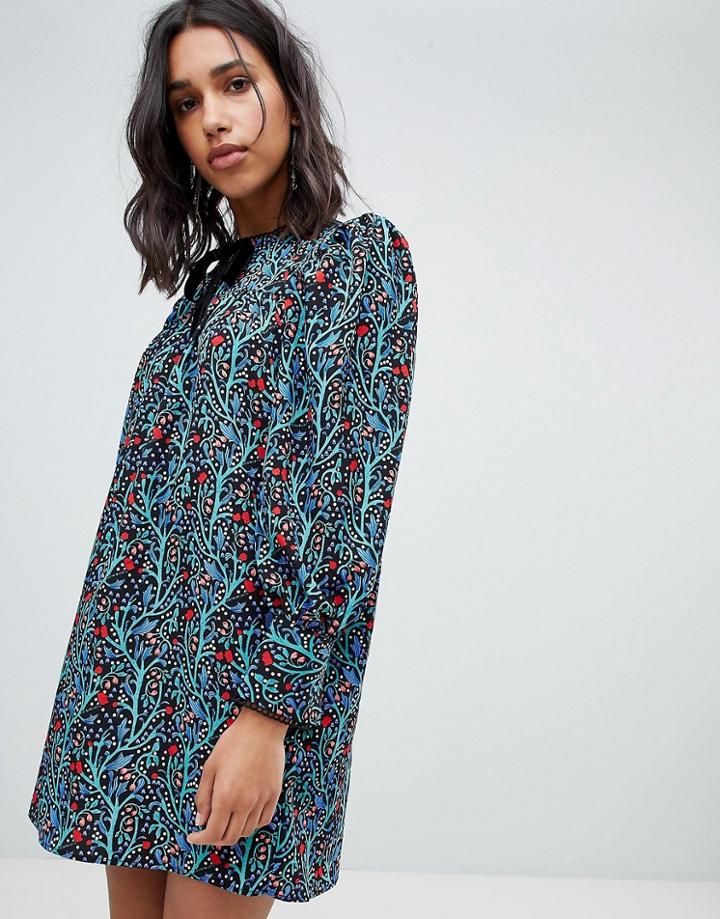 Sabina Musayev Deep Forest Print Mini Dress - Multi