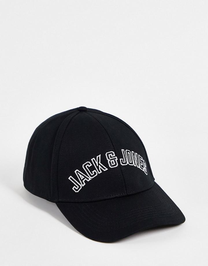 Jack & Jones Logo Cap In Black