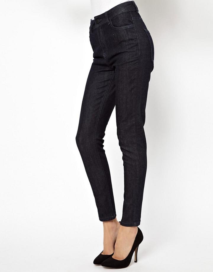 Just Female High Waist Skinny Jean - Blue
