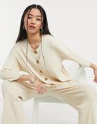 Native Youth Kimono Sleeve Knitted Cardigan - Part Of A Set-neutral