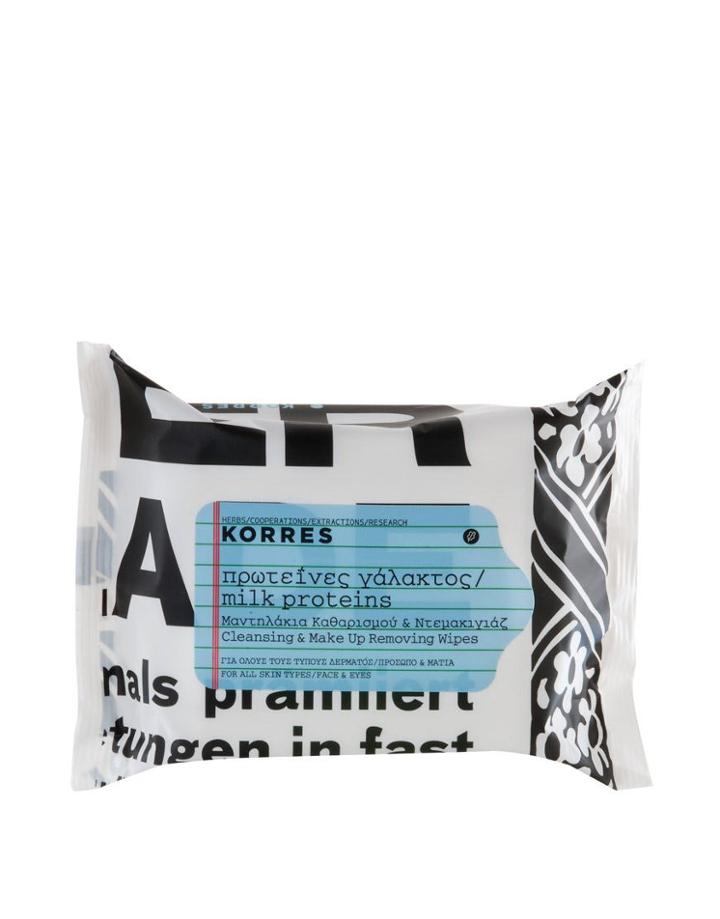 Korres Milk Proteins Cleansing & Make-up Remover Wipes