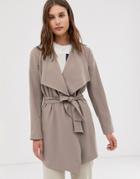 Only Wrap Coat-gray