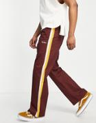 Kickers Drill Sweatpants With Side Stripe In Brown