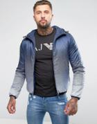 Armani Jeans Faded Hooded Reversible Jacket Navy - Navy