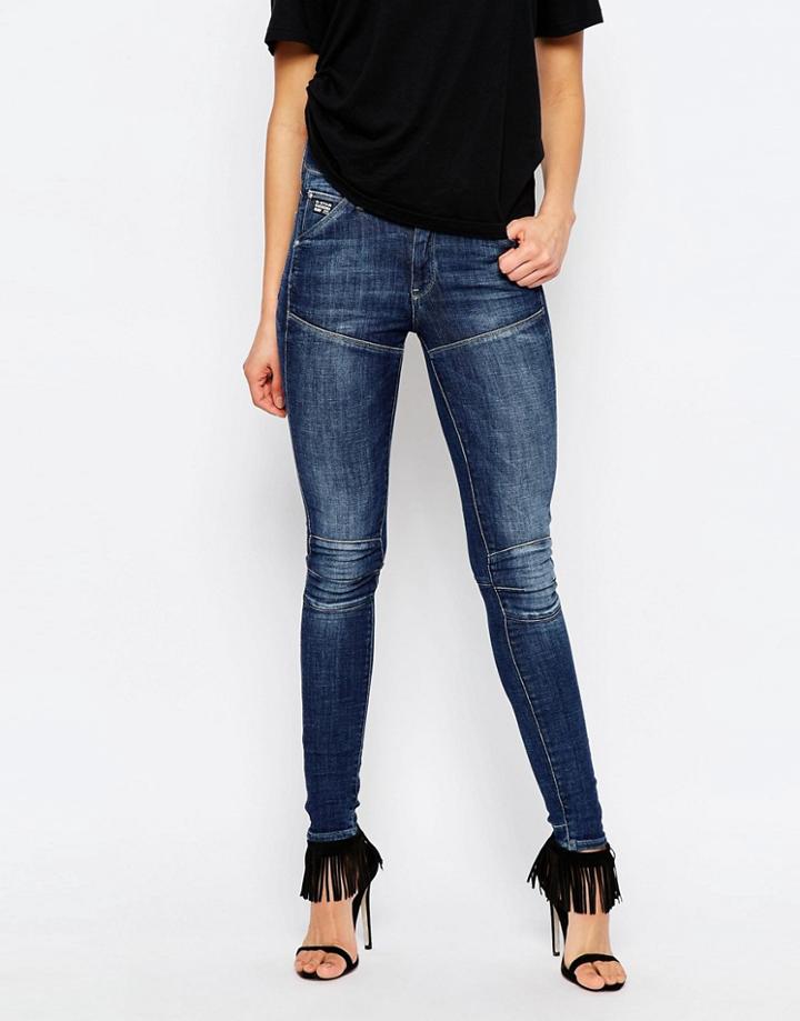 G-star Elwood 5620 Ultra High Super Skinny Jeans - Blue
