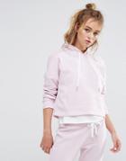 South Beach Cropped Hoodie In Lilac - Purple