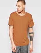 Weekday Alex T-shirt In Rust - Orange