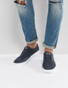 Fred Perry Shields Suede Sneakers In Charcoal - Gray