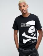 Aape By A Bathing Ape T-shirt With Large Bone Print - Black