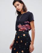Fabienne Chapot Painted Tiger T-shirt - Black