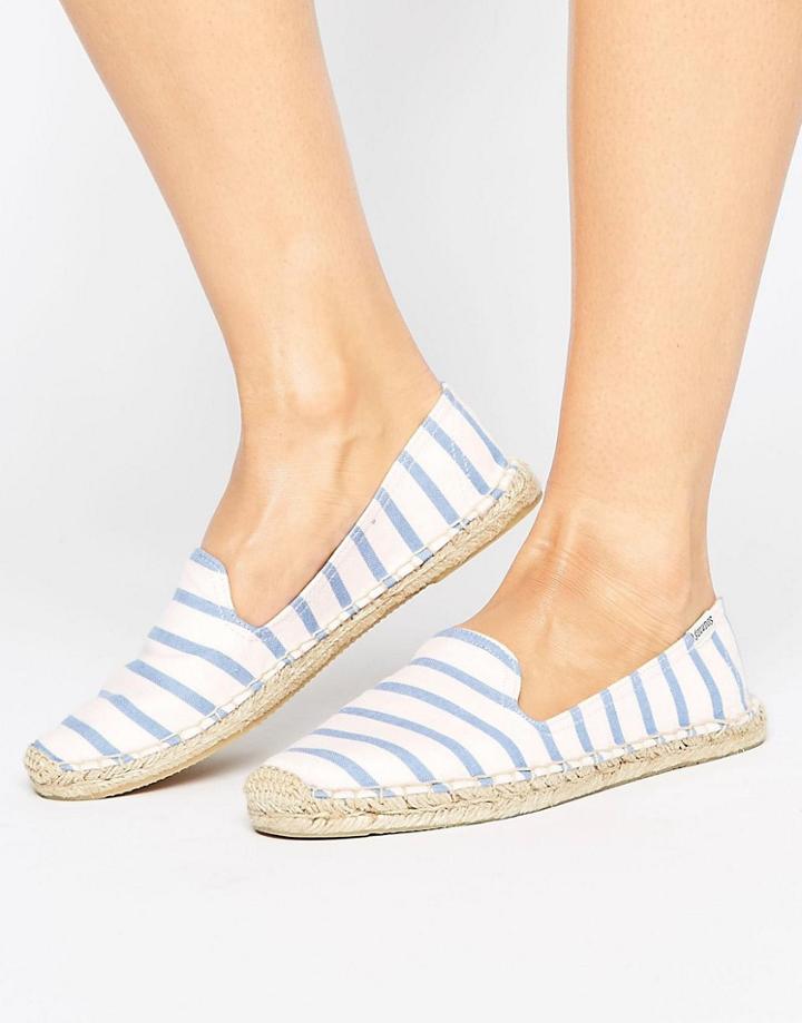 Soludos Striped Slipper Espadrille - Pink
