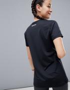 Asos 4505 Longline Training T-shirt In Loose Fit - Black