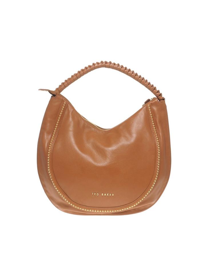 Ted Baker Leather Knot Bag - Tan