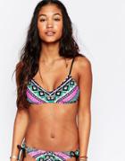 Hobie True Bralette Bikini Top - Multi