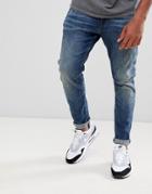 G-star D-staq 3d Distressed Skinny Jeans Medium Aged - Blue