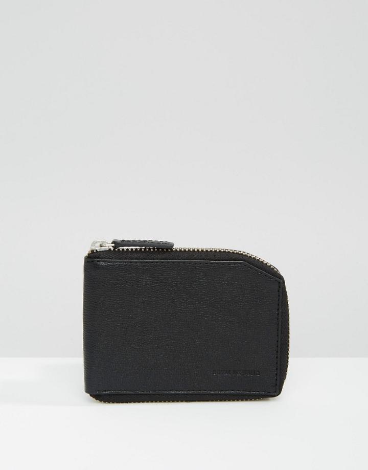 Royal Republiq Fuze Zip Wallet In Black - Black