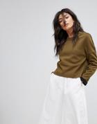 Native Youth Wide Neck Sweater-green
