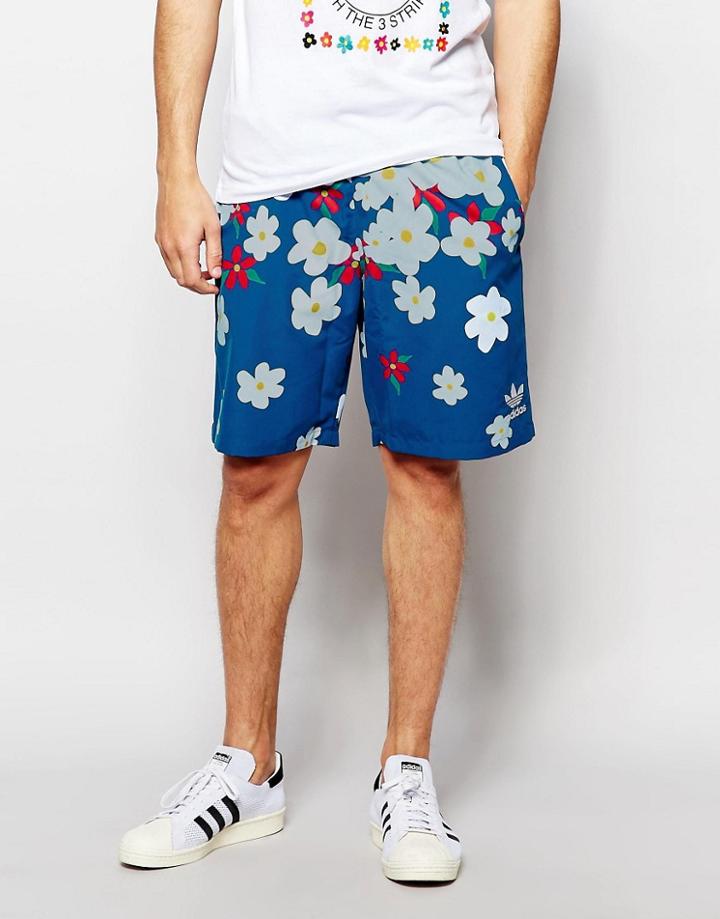 Adidas Originals X Pharrell Daisy Shorts Ao2993 - Blue