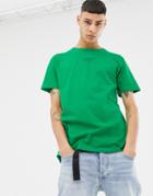 Sweet Sktbs Regular Organic T-shirt With Awake Print In Green - Green