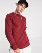 Vans Color Multiplier Vintage Wash Sweat In Burgundy-red