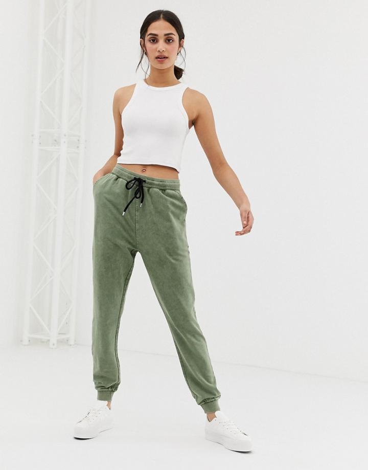 Asos Design Jogger In Acid Wash