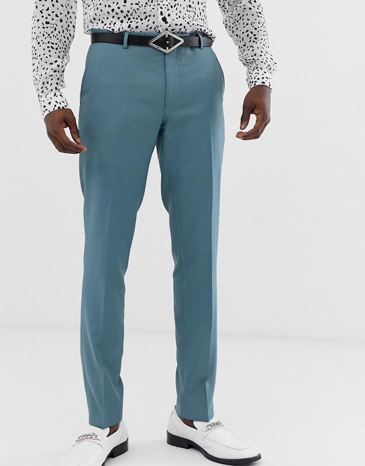 Twisted Tailor Super Skinny Suit Pants In Blue - Blue