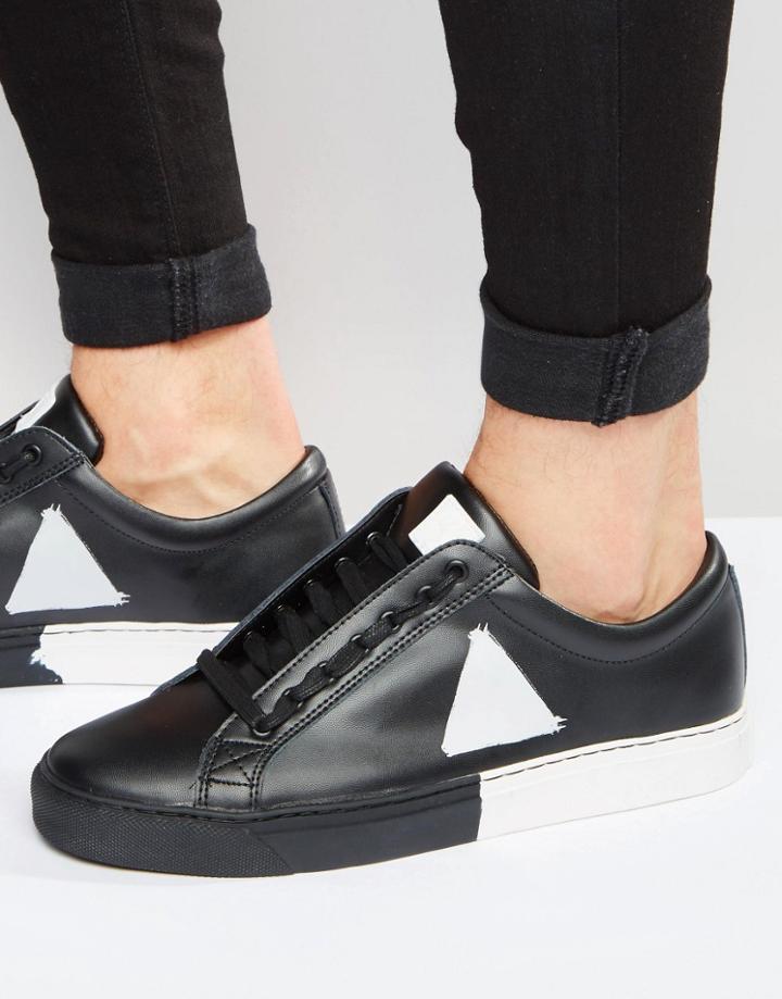 Religion Pyramid Hi-top Trainers - Black
