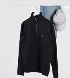 French Connection Tall Funnel Neck Half Zip Sweatshirt In Black