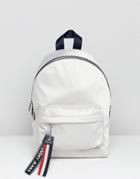 Tommy Jeans Backpack With Logo Tape Straps - Gray