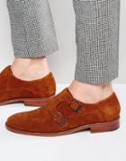 Ted Baker Kartor Suede Monk Shoes - Tan