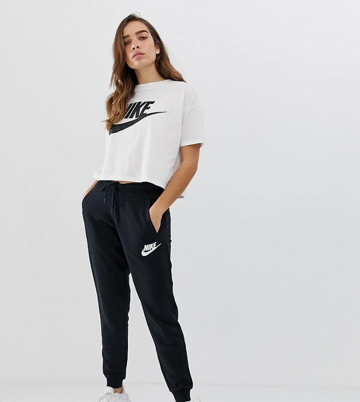 Nike Black Rally Logo Regular Fit Sweatpants