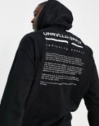 Asos Unrvlld Spply Coordinating Oversized Hoodie With Logo Print In Black