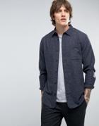 Hoxton Shirt Company Slim Shirt In Fleck - Gray