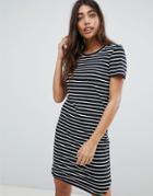 Noisy May Striped T-shirt Bodycon Dress - Multi