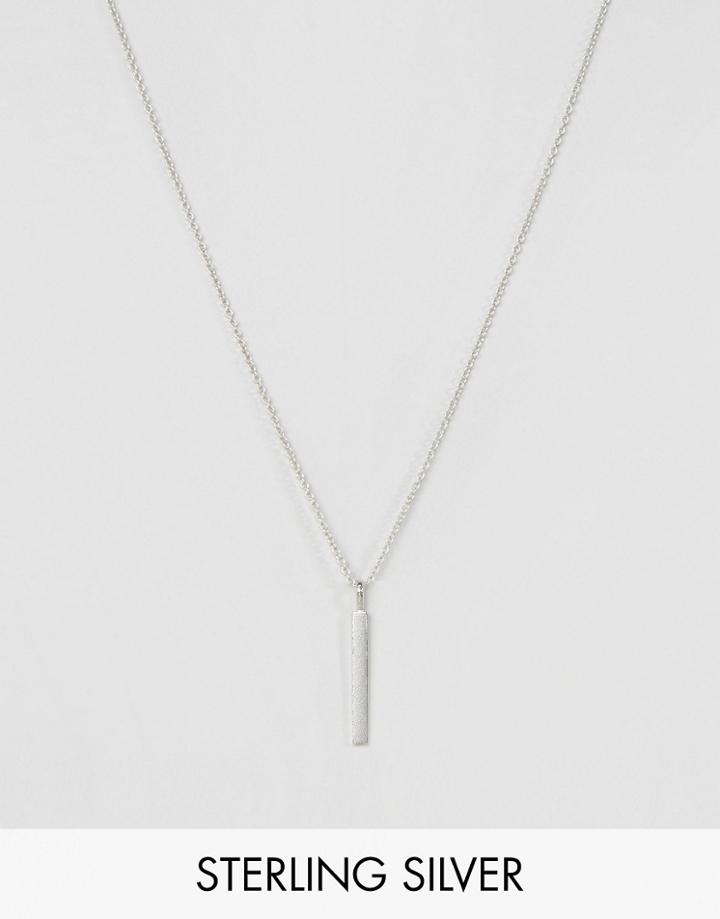 Pieces & Julie Sandlau Sterling Silver Juna Minimal Pendant Necklace -