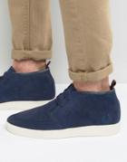 Fred Perry Shields Mid Suede Sneakers - Navy
