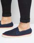 Kg By Kurt Geiger Woven Espadrilles In Navy - Blue