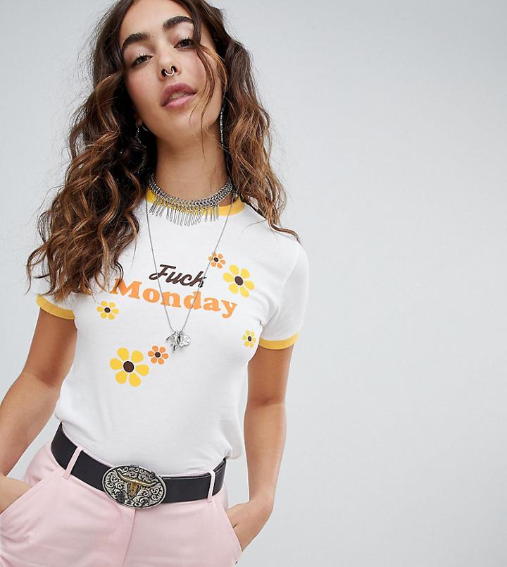 Sacred Hawk Ringer T-shirt - White
