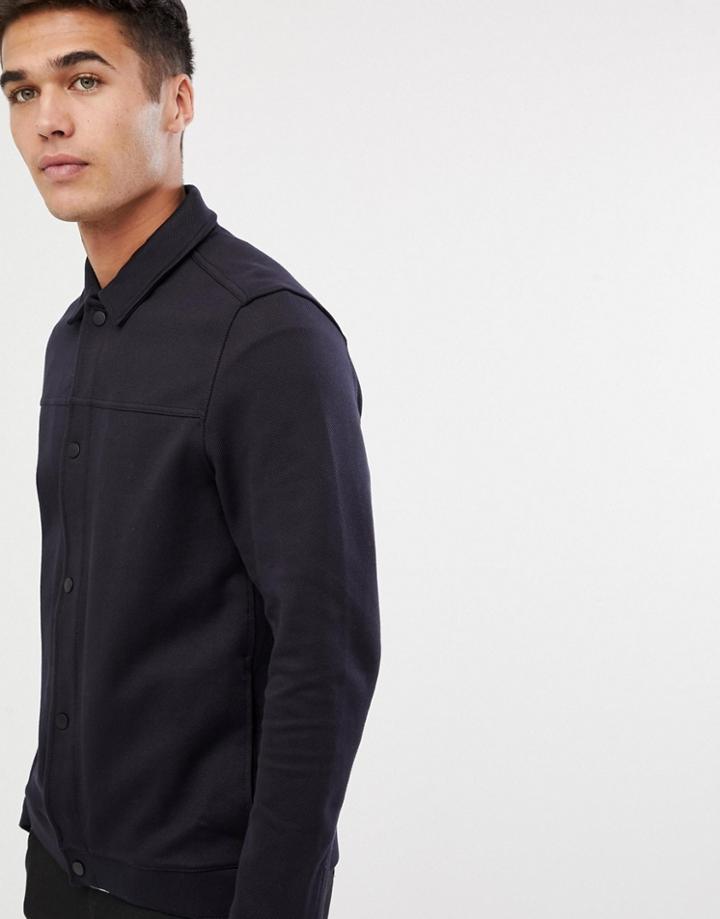 Selected Homme Jersey Coach Jacket - Navy