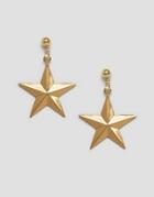 Rock N Rose Erica Brass Star Earrings - Gold