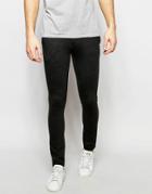 Asos Super Skinny Smart Trousers In Charcoal Jersey - Charcoal