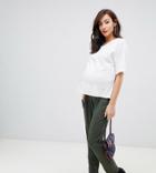 Asos Design Maternity Under The Bump Ultimate Jersey Peg Pants-green