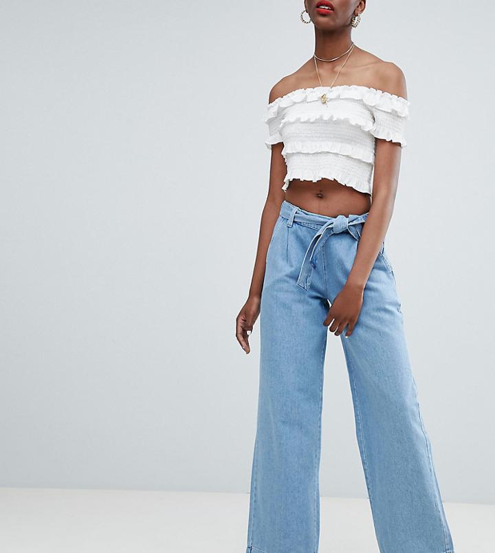 New Look Wide Leg Jeans-blue