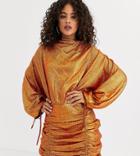 Asos Design Tall Oversized Mini Dress In All Over Sequin-multi
