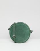 Depp Suede Round Bag - Green
